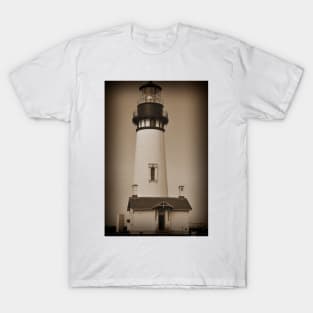 Sepia Tone Oregon Lighthouse T-Shirt